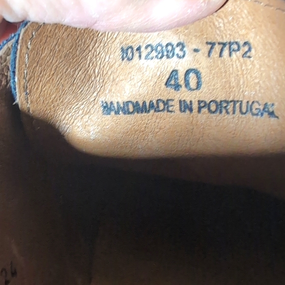 Sz 9.5/40 Pointer Navy Suede Oxfords Handmade in Portugal - Picture 7 of 7